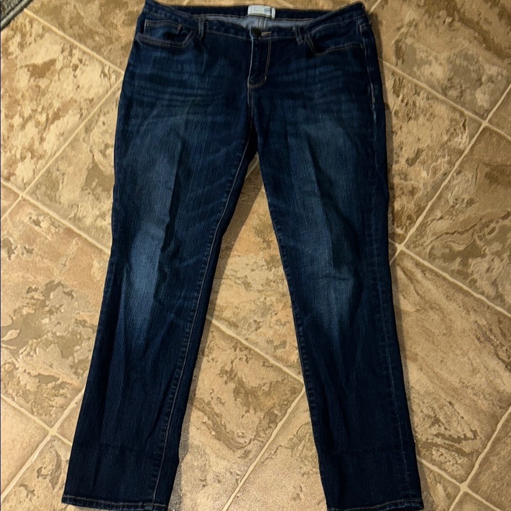 Old Navy Blue Straight Leg Jeans Classic Style